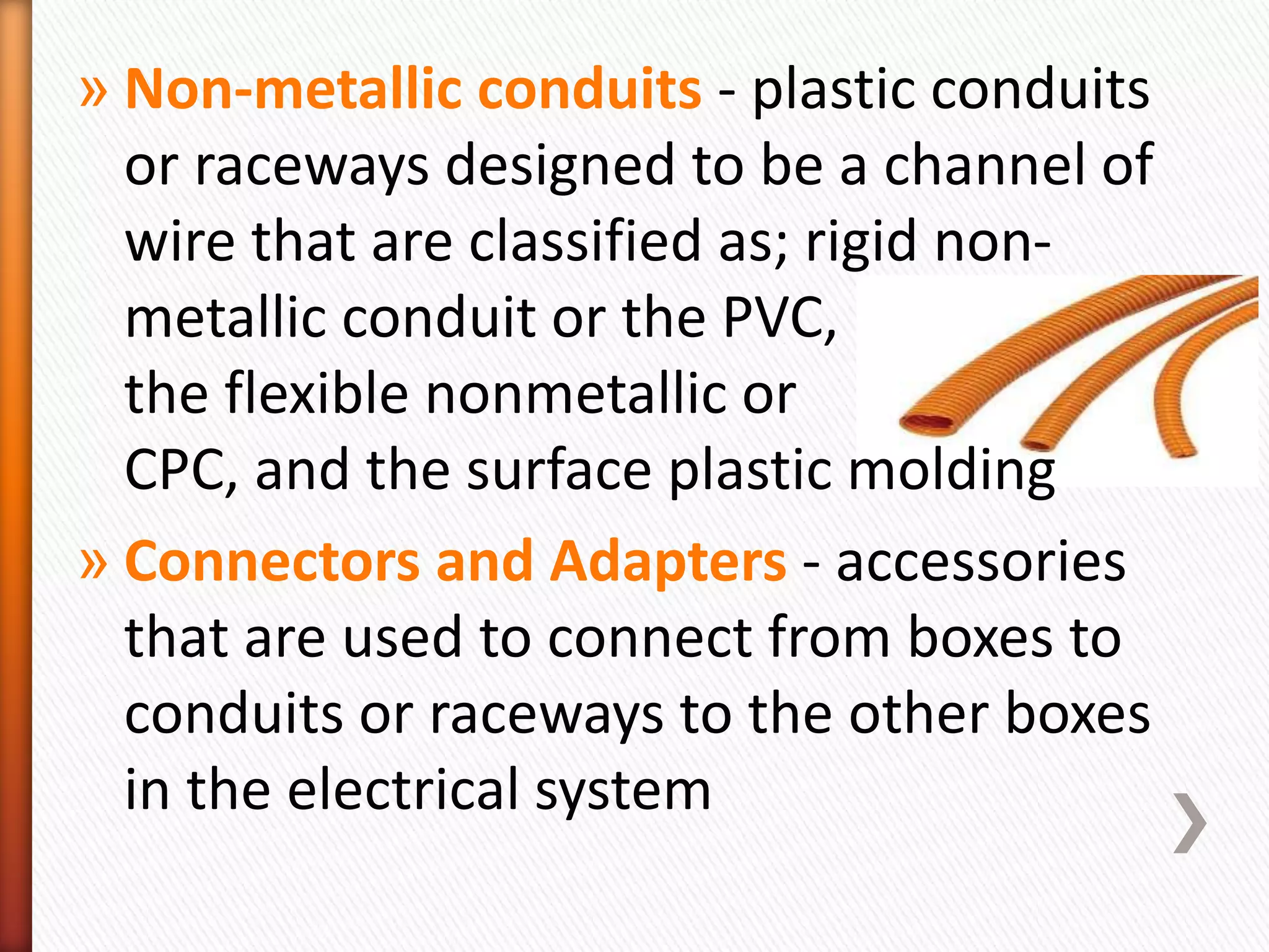 Prepare electrical supplies, materials and tools PPT