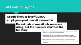 AI Leads to Layoffs
 