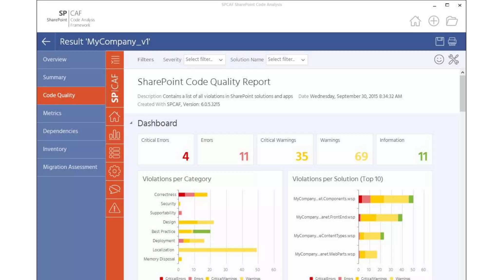 Code quality and tools
• Coding conventions (your own or Microsoft’s)
• StyleCop (stylecop.codeplex.com)
• SharePoint server side code quality
• SPDisposeCheck
• SPCAF (www.spcaf.com)
 