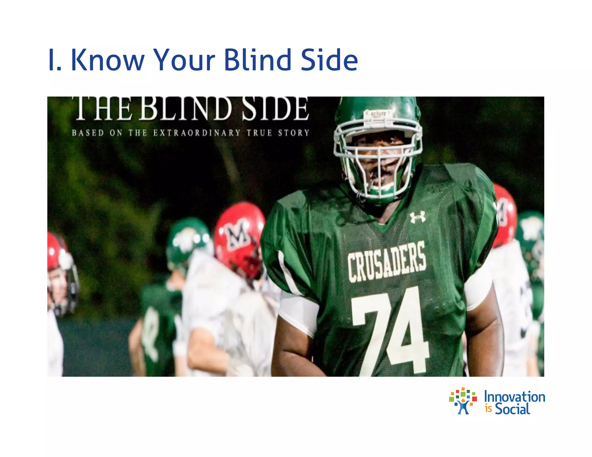 I. Know Your Blind Side

 
