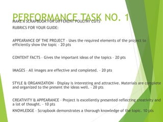Scrap Book Performance Task Example Prepare Poultry and Game Dishes.pptx