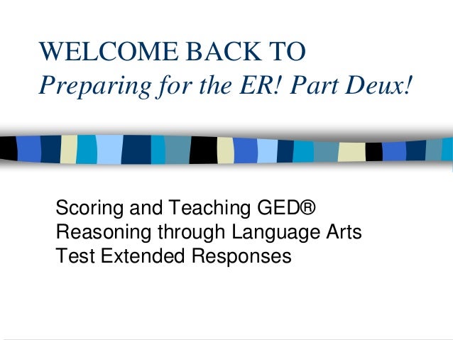 Prepare Your Students for the GED Test Extended Response