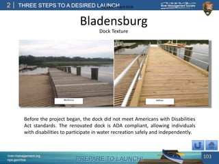 PREPARE TO LAUNCH!
2
river-management.org
nps.gov/rtca
THREE STEPS TO A DESIRED LAUNCHUpdated – April 2018
Bladensburg
Doc...