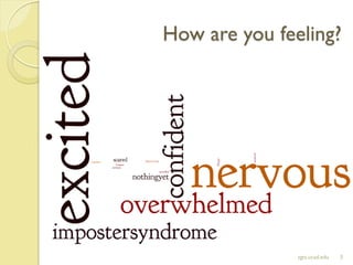 How are you feeling?
sgts.ucsd.edu 3
 