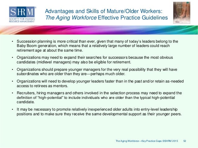 research about aging workforce This approach was used in developing a synthesizing report based on seven large case studies from the project, “issues of an aging workforce” five canadian. research about aging workforce This approach was used in developing a synthesizing report based on seven large case studies from the project, “issues of an aging workforce” five canadian.