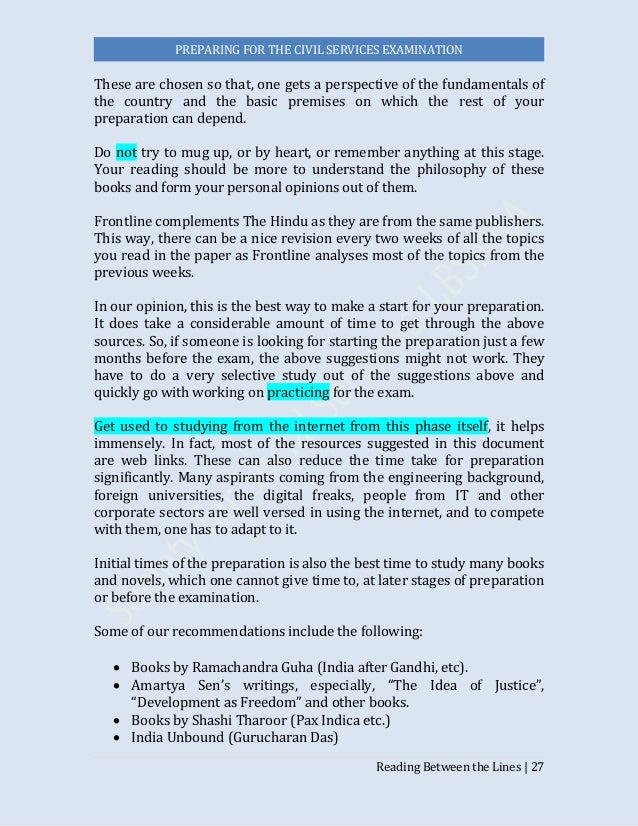 Reading between the lines: Preparing for the CIVIL ...