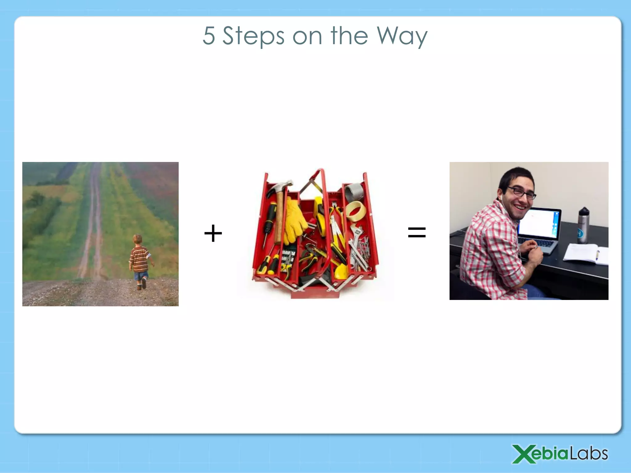 + =
5 Steps on the Way
 