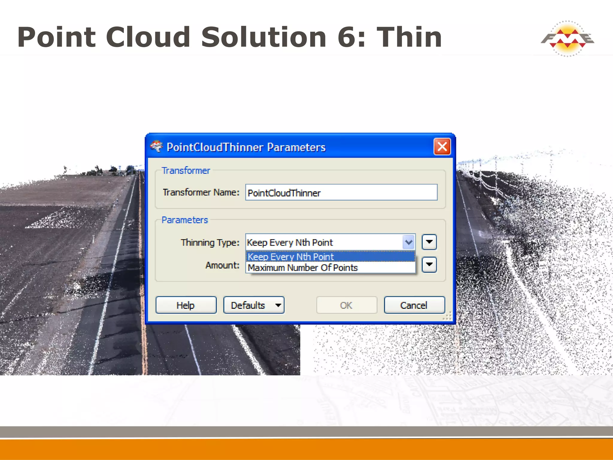 Point Cloud Solution 6: Thin
 