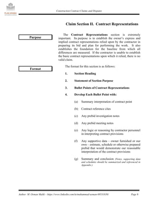 𝑪𝒐𝒏𝒔𝒕𝒓𝒖𝒄𝒕𝒊𝒐𝒏 𝑪𝒐𝒏𝒕𝒓𝒂𝒄𝒕 𝑪𝒍𝒂𝒊𝒎𝒔 & 𝑫𝒊𝒔𝒑𝒖𝒕𝒆𝒔 Preparing a Claim.pdf