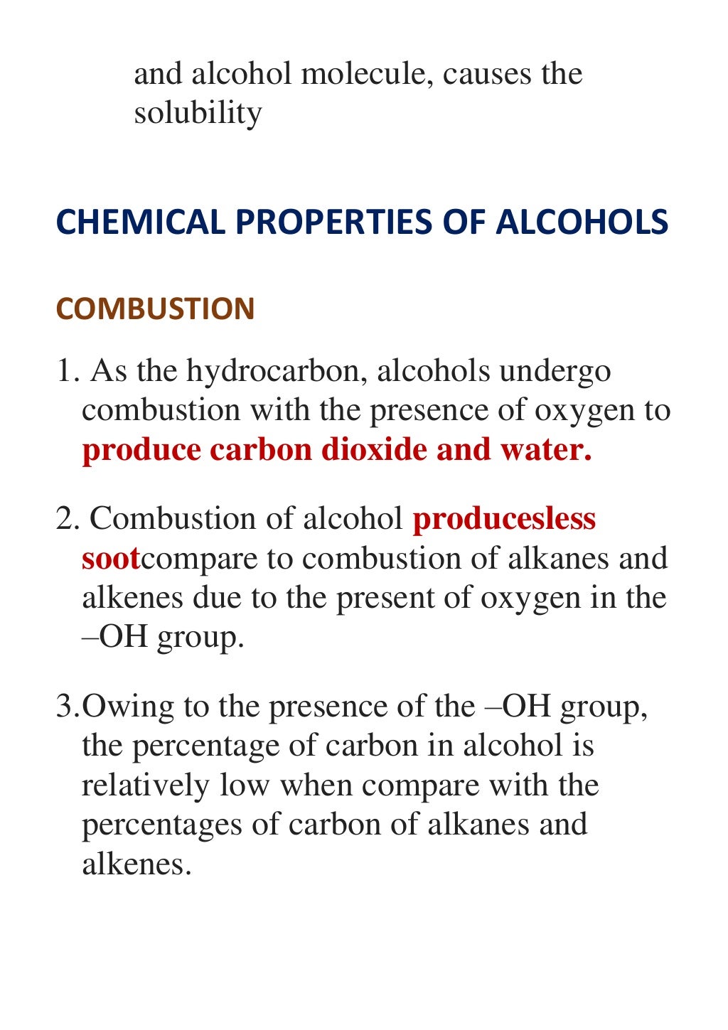 Preparing Alcohols Preparing Alcohols