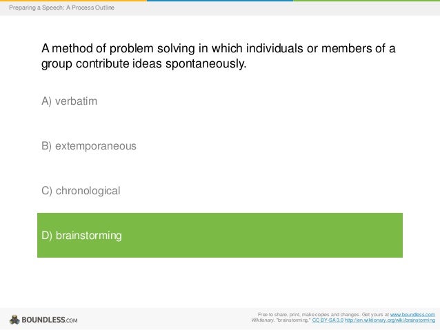 extemporaneous speech outline