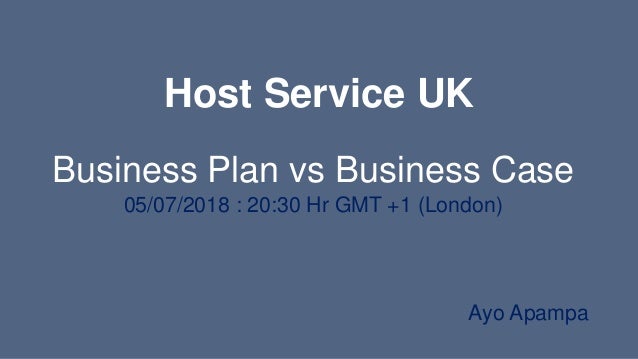 business case versus business plan