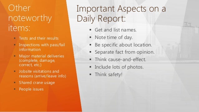 preparing daily construction reports daily construction reports