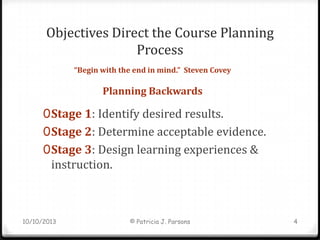 Preparing educational objectives: The good, the bad, and the value | PPTX