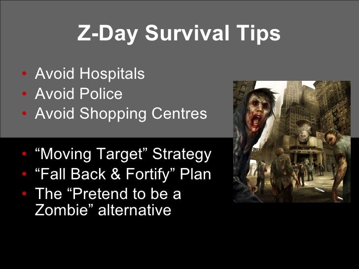 Preparing for the Zombie Apocalypse