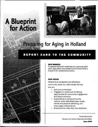 Preparing For Aging In Holland  Report Card To The Community090625