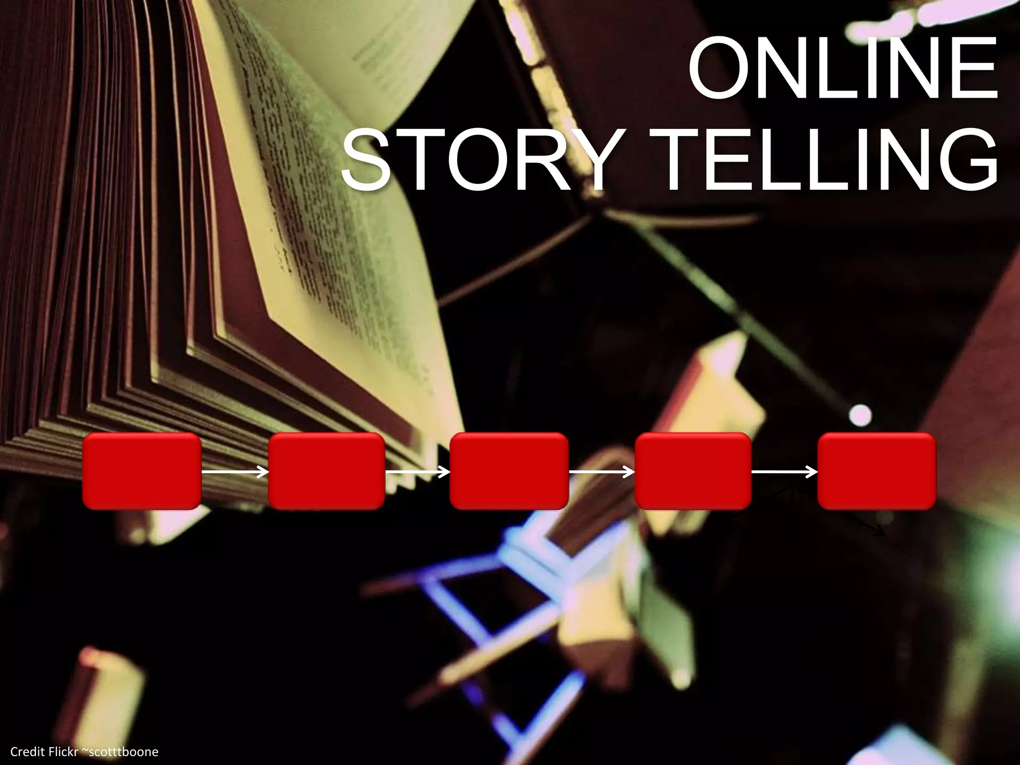 ONLINE
                             STORY TELLING




Credit Flickr ~scotttboone
 