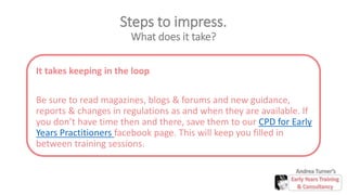 Preparing for an early years ofsted inspection | PPTX