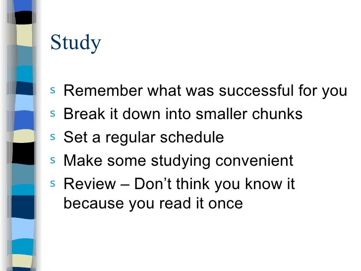 preparing for an exam slide show new