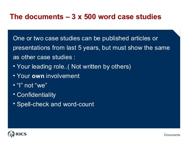 Rics case study confidentiality statement image