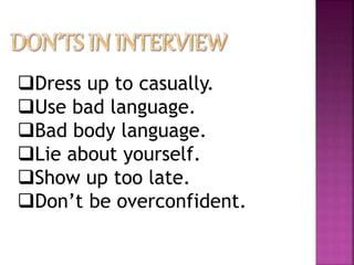Using Bad Language Interview Preparing for a Successful Interview.pptx