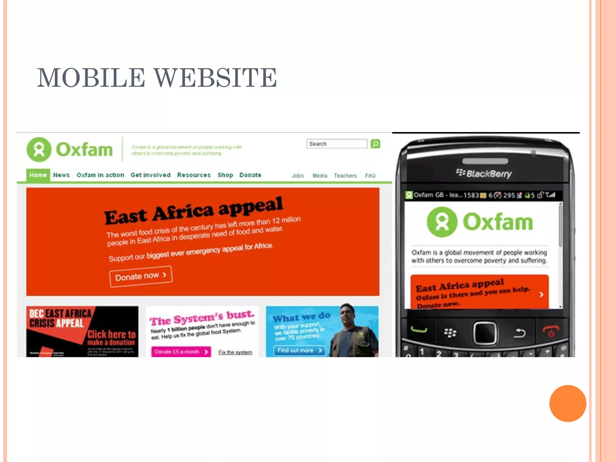 MOBILE WEBSITE 