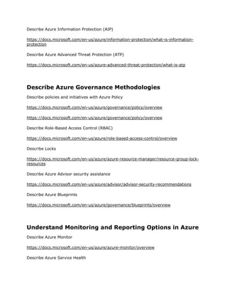 Preparing for az 900 exam | PDF