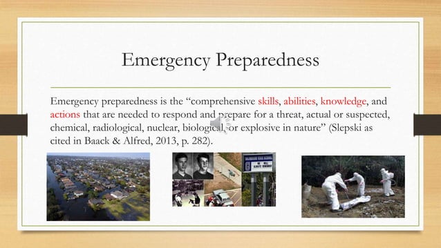 Preparing For Emergencies Ppt