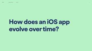2
Preparing For Growth 16.04.2021
Spotify
How does an iOS app
evolve overtime?
 