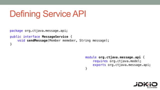 Defining Service API
 
