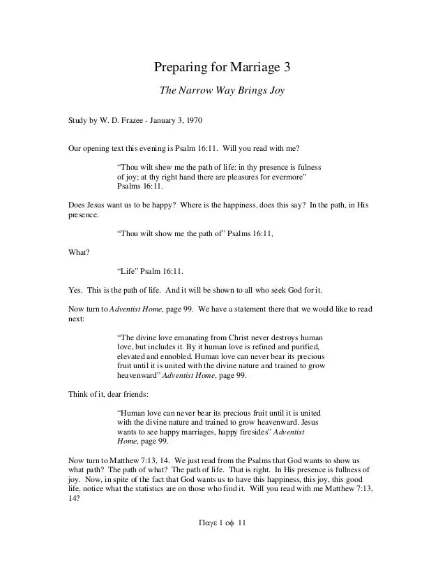 preparing for marriage 3