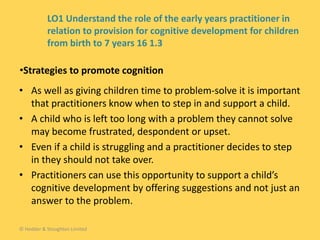 cognitive development eyfs