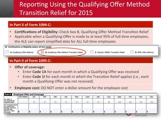 ReporDng	
  Using	
  the	
  Qualifying	
  Oﬀer	
  Method	
  
TransiDon	
  Relief	
  for	
  2015	
  
In	
  Part	
  II	
  of...