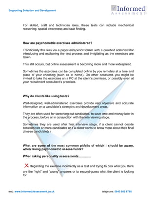 Psychometric Tests (Candidate Guide) | PDF