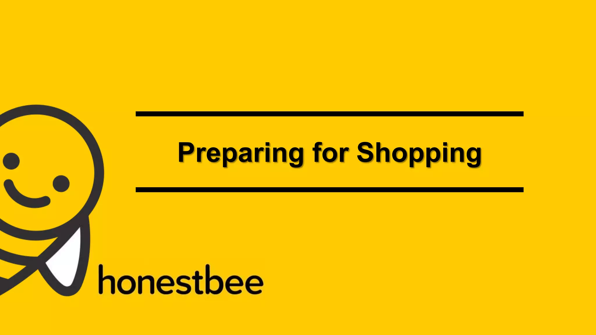 Preparing for shopping ppt