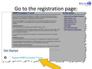 Go to the registration page:
 