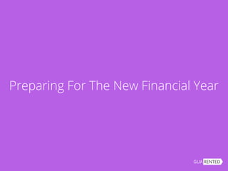 Preparing For The New Financial Year
 
