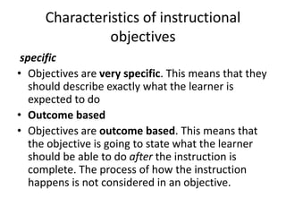 Preparing instructional objectives | PPT