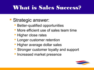 Preparing & Leading Your Team to Sales Success - Slideshare Edition | PPT
