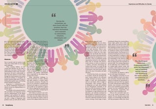 Experiences and Difficulties of a Society
31
30 Fall 2016
SangSaeng
During the
workshops, we
were faced with the
problem that the
teachers themselves
were exposed
to nationalism,
tribalism,
stereotypes and
biases.
SPECIAL REPORT
©
Designed
by
Kstudio
-
Freepik.com
gion, there tends to be a growing number
of people, both young and old, leaving
their homes to take part in religious wars,
which escalates into terrorism. Because,
but not exclusive to this issue, this proves
the need to critically examine what is hap-
pening in the world and how it affects our
lives. That is why these issues should be in
the curriculum of education, as they are
inter-related and holistic.
Obstacles
How to provide tools for teachers to de-
velop socio-cultural skills was one of our
many challenges.
When teaching children, we dis-
covered that educators are not ready to
handle their own biases. Without a deep
understanding of these issues, the learn-
ing process can lead to unfavourable re-
sults. The main solution is to form values
through the critical analysis of our current
educational problems, to strengthen the
teacher’s practical skills when it comes to
thinking about global issues and building
positive attitudes towards them.
Kyrgyzstan is a multinational coun-
try and the Multilingual Programme is
tailored towards the implementation of a
specific region.
For example, in the national schools of
Osh and Batken, the Programme started
with the implementation of the Kyrgyz
language to give graduates the opportu-
nity to pass their final exams so that they
can enter a college; in Kyrgyzstan, final
graduate exams are held with the official
and state languages only. In the Naryn re-
gion, the monolingual community do not
assist their children to learn any language
other than their native language. That is
why the children in this region cannot
speak Russian (one of the two official lan-
guages), even after seven years of study at
their local schools. In the capital Bishkek,
it is the opposite; despite learning the state
language for several years, children do not
speak it because of the prevalence of the
Russian language.
Another matter of consideration was
how to have people live in a multination-
al country where the representatives of all
ethnic groups can be equal members of
the community and can actively partic-
ipate in political and social matters. For
that, the slogan we have come up with is
“Unity in Equality!” It is the equality of
economics and political opportunities
that is responsible for the progress hap-
pening in the country.
Today, educational challenges in-
clude the formation of values, attitudes
and skills conducive to mutual respect
and peaceful coexistence. Presently, the
issue of civic education is urgently being
discussed and taught in every society be-
cause people are not prepared to oppose
the violence plaguing their personal lives
– a serious issue which is hampering the
country’s peaceful existence.
Such violence is present in our coun-
try because the deterioration of the coun-
try’s values since the collapse of the Soviet
Union has pushed the youth to look for
answers from religious leaders that do not
always promote a peaceful world.
Common problems that civic educa-
tion in Kyrgyzstan faces include the lack
of national concepts at the three levels of
education (secondary, the university lev-
el, and adult education). What is com-
pounding these problems is the current
environment in which all of the stake-
holders work. Specifically, there has been
a dramatic decrease in international fund-
ing supporting the development of civic
education, a lack of coordination among
organizations involved in the implemen-
tation both of curricular and extracur-
ricular activities, as well as an absence of
a uniform curriculum determining the
content of the courses. As a result, the big
question is how to retain and build on the
achievements of the past decade, specifi-
cally in the areas of secondary and adult
education.
Of all the three levels, civic education
in secondary schools has developed the
most. Courses related to civic education
include Individual and Society, which is
taught to tenth and eleventh-graders,
and Law and People, which is taught to
ninth-graders. Most secondary schools
in Kyrgyzstan use study aids published
by the International Committee of the
Red Cross, IFES, the Institute for Region-
al Studies, the Public Foundation for the
Development of Legal Infrastructure and
Education, and textbooks developed by
Russian authors. A number of extracurric-
ular initiatives by international and local
CSOs have collectively introduced various
courses covering a broad range of topics
including the Kyrgyz law, social problems,
human rights, gender issues, media and
public opinion, the electoral system and
political parties. However, the major prob-
lems regarding secondary school civic ed-
ucation are the lack of a national strategy,
an insufficient number of good textbooks
and trained teachers. The decrease in in-
ternational funding has led to the closure
of many programmes. In addition to clo-
sures, there is a lack of a local effort for and
low sustainability of the achieved results.
The content of the courses is such that it
does not always lead to the acquisition of
practical skills. The existing programmes
do not sufficiently cover a number of top-
ics, notably public opinion, media, and
corruption, while formal courses tend to
focus on the Kyrgyz legal framework rath-
er than social problems.
In universities, the situation is still in
its very early stage of development.
The pedagogical universities do not
train their students to teach a civic educa-
tion curriculum. Presently, further devel-
opment of textbooks by international or-
ganizations and local CSOs has stopped.
As a result, textbooks have rapidly become
obsolete, most obviously on the Kyrgyz
law, as a new constitution and government
structure has been established. Many of
the extracurricular programmes have
closed due to lack of funding as well.
What are the curriculum topics cov-
ered at the normal universities of the
country? The civic education course must
include a set of knowledge and skills that
will help participants outline their future
The Multilingual
Education
Programme aims to
solve the important
task of working
out the strategy
and developing
the socio-cultural
competencies of
teachers.
 