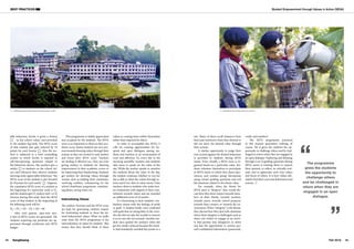 BEST PRACTICES Student Empowerment through Values in Action (SEVA)
43
42 Fall 2016
SangSaeng
test. Many of them recall instances from
their past memories when they showed or
did not show the desired value through
their actions.
A similar opportunity to judge their
own actions against the desired behaviour
is provided to students during SEVA
meets. Every month, a SEVA meet is or-
ganised based on a particular value. Stu-
dents volunteer themselves to participate
in SEVA meets in which they share expe-
riences, and conduct group discussions
using certain guiding questions and real
life situations related to the theme value.
For example, when the theme for
SEVA meet is “Respect,” they would dis-
cuss how they show respect towards mem-
bers of their family, towards teachers,
towards peers, towards school property,
towards their country or towards the en-
vironment. When “Integrity” is the theme,
they discuss how they deal with situations
where their integrity is challenged; such as
when one wishes to engage in an activi-
ty that parents may disapprove or when
one has the opportunity to misuse par-
ent’s confidential information (passwords,
credit card number).
The SEVA programme practised
in this manner guarantees nothing, of
course. Yet it gives the students the op-
portunity to challenge others and be chal-
lenged in return when they are engaged in
an open dialogue. Exploring and debating
through a set of guiding questions during
SEVA meets is training them to express
their opinion, to reflect, to critically eval-
uate, and to appreciate one’s own values
and those of others. It is how values ulti-
mately find their ways into behaviours and
actions.
The programme
gives the students
the opportunity to
challenge others
and be challenged in
return when they are
engaged in an open
dialogue.
©
Sharma
Himanshu
Students showing values in action
able behaviour, he/she is given a frowny
in the school values card provided
in the student log book. The SEVA score
of that student also gets reduced by 10
points for each frowny . Also the stu-
dent is subjected to a brief counselling
session in which he/she is exposed to
self-introspecting questions related to
the behaviour shown. The teachers give a
smiley to students on the school val-
ues card whenever they observe students
showing some appreciable behaviour. The
SEVA score of the student is also boosted
by 10 points for each smiley . Suppose,
the cumulative SEVA score of a student at
the beginning of a particular week is No
,
and the student gets Ns
smileys and / or Nf
frownys during that week, then the SEVA
score of that student in the beginning of
the following week will be:
N0
+ (Ns
× 10) – (Nf
× 10) + 60
After each quarter, class-wise mer-
it lists of SEVA scores are generated. The
students acquiring top positions are ap-
preciated through certificates and SEVA
badges.
This programme is widely appreciated
and accepted by the students. The SEVA
score is as important to them as their aca-
demic score. Junior students are very anx-
ious towards showing values through their
actions as they are excited to seek smileys
and boost their SEVA score. Teachers
are finding it effective too. They are even
giving smileys to students for showing
improvement in their academic scores or
for improving their handwriting. Students
get smileys for showing values through
actions such as helping their classmates,
resolving conflicts, volunteering for the
school cleanliness programme, maintain-
ing plants, saving water, etc.
Internalizing Values
The smileys, frownies and the SEVA score
are kept for generating catalytic impact
for motivating students to show the de-
sired behavioural values. What we really
want from the SEVA programme is the
internalization of values by students. This
means that they should think of these
values as coming from within themselves
rather than imposed by others.
In order to accomplish this SEVA, it
calls for creating opportunities for fre-
quent and open dialogues among stu-
dents and teachers in an environment of
trust and affection. So, every day in the
morning assembly, teachers and students
take turns to speak on the value of the
day. While the teacher speaks to sensitize
the students about the value of the day,
the student confesses whether or not he/
she is able to show the values through ac-
tions and if yes, then to what extent. Class
teachers observe students who make hon-
est confessions with regards to their com-
mitment towards values and are awarded
an additional score of 10 points.
It is heartening to hear students' con-
fessions mixed with the feelings of pride
or guilt. A student leader once confessed
with guilt that on seeing litter in the corri-
dor she did not take the trouble to remove
it as no one else was around. Another stu-
dent once quoted the instance when she
got her marks reduced because the teach-
er had mistakenly awarded her points in a
©
Sharma
Himanshu
HIM Academy Public School, Hamirpur, India
 