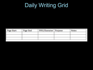 Daily Writing Grid
 