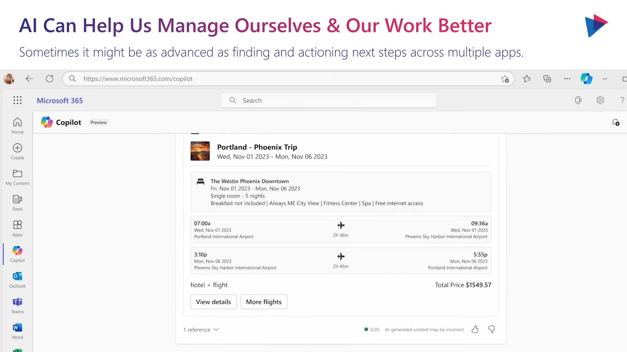Sometimes it might be as advanced as finding and actioning next steps across multiple apps.
AI Can Help Us Manage Ourselves & Our Work Better
 
