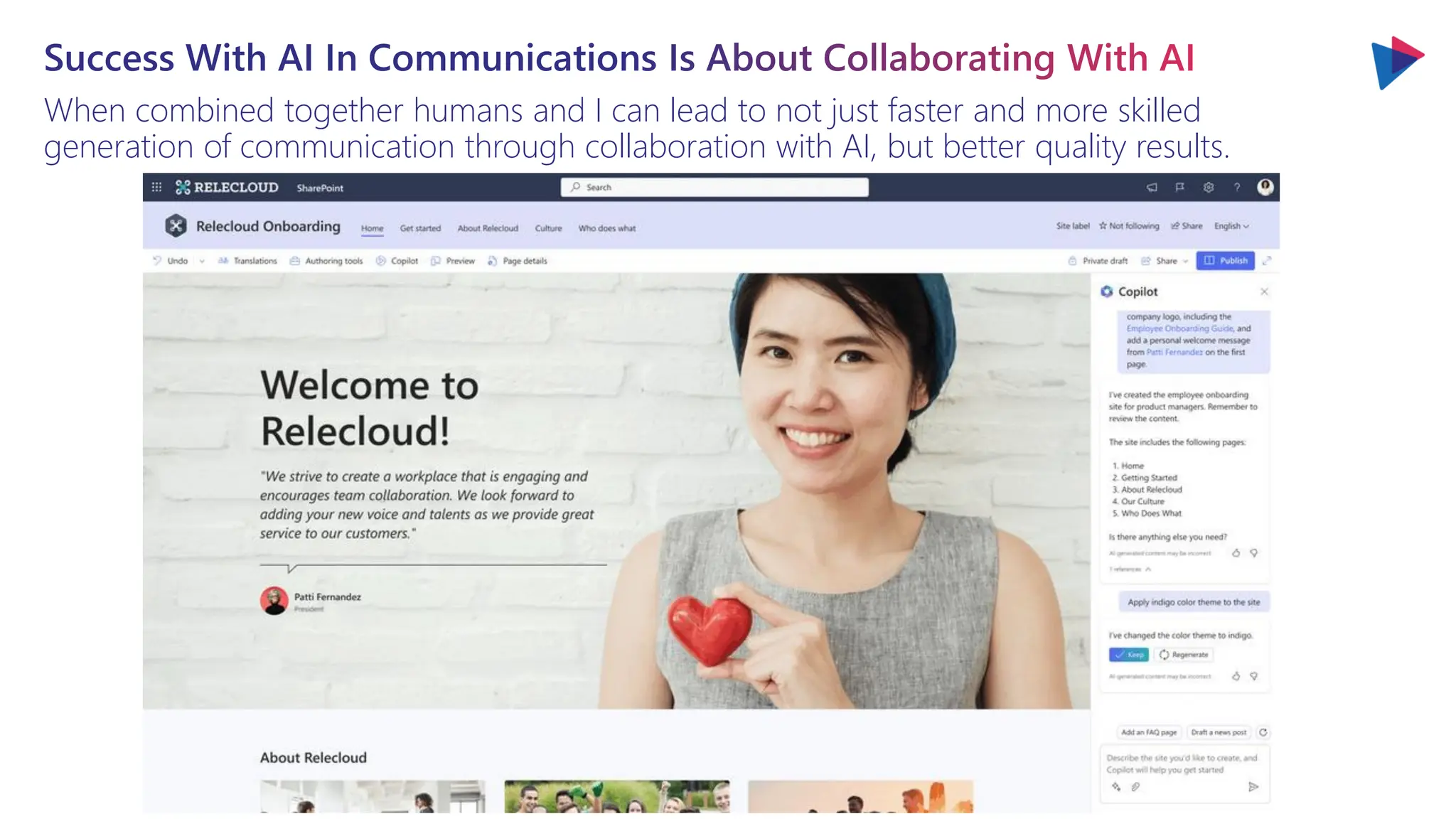 Success With AI In Communications Is About Collaborating With AI
When combined together humans and I can lead to not just faster and more skilled
generation of communication through collaboration with AI, but better quality results.
 