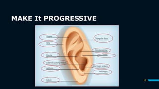 17
MAKE It PROGRESSIVE
 