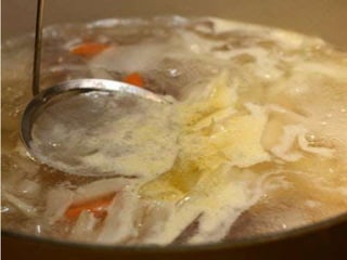 Preparing stock, soups and sauces