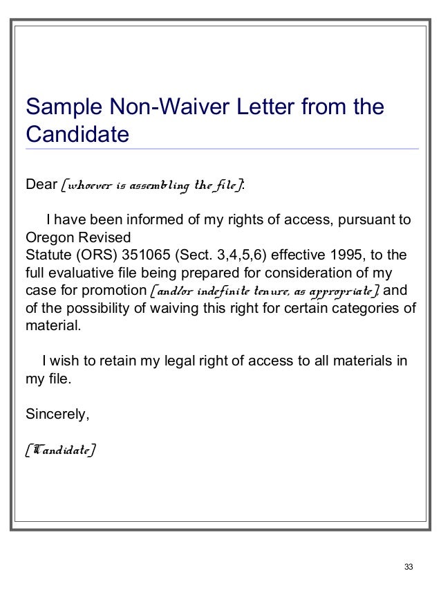 example of waiver letter liability waiver form template free waiving letter recommendation rights