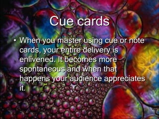 EyecontactGiving a successful speech requires many things, but the most important is making eye contact. It is a must in communicating with people even one-on-one while in a crowd. Learn these tips to making successful speeches using eye contact.