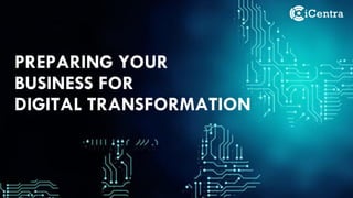 PREPARING YOUR
BUSINESS FOR
DIGITAL TRANSFORMATION
 