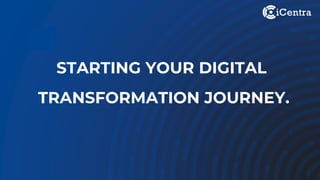“ STARTING YOUR DIGITAL
TRANSFORMATION JOURNEY.
 
